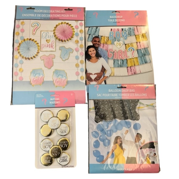 Gender Reveal Party Decoration Set - Picture 1 of 10